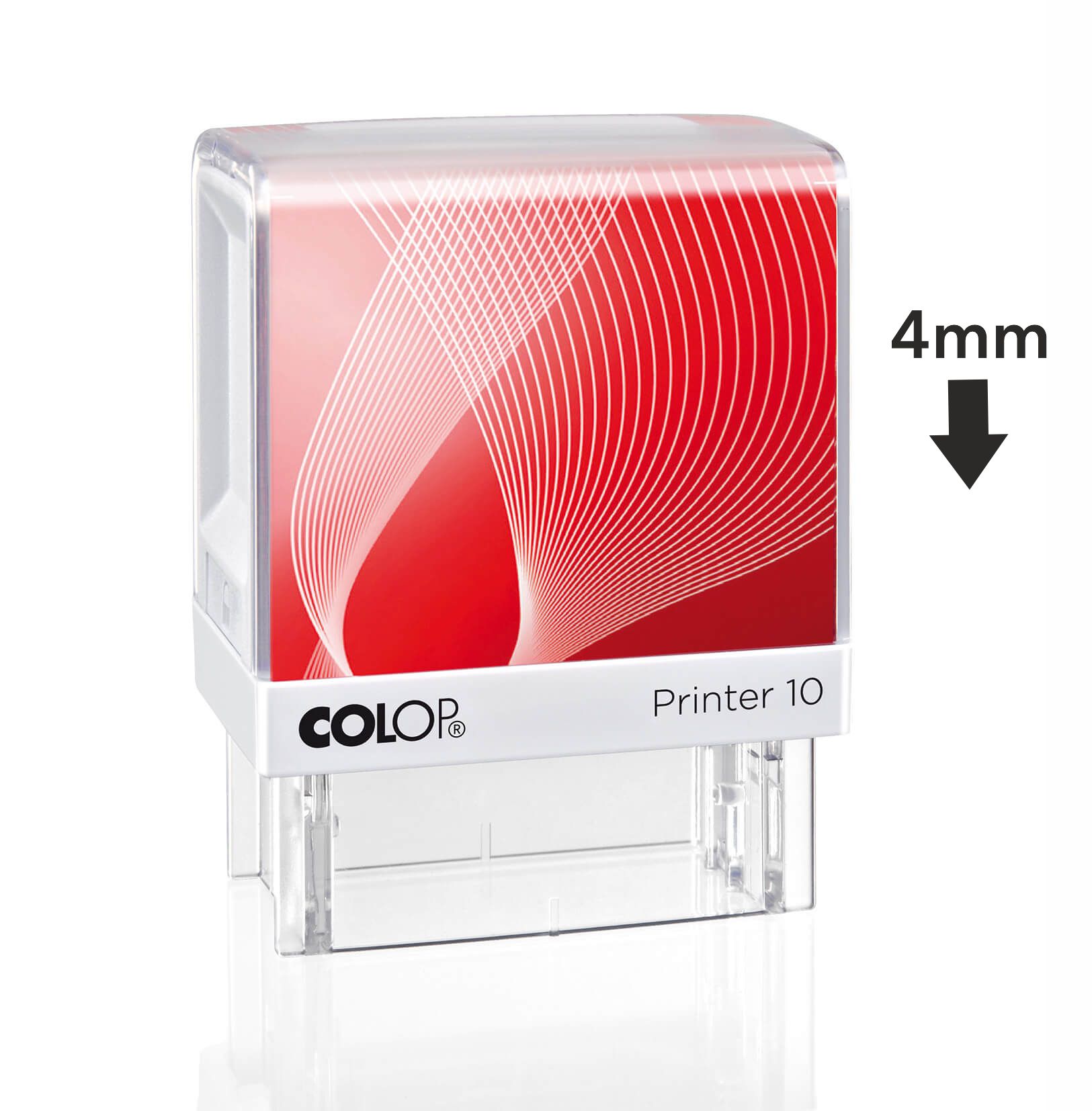 Stempel von oben - nach unten drücken